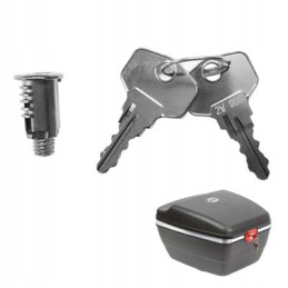 Atsarginė spyna su raktu turistinei bagažinei