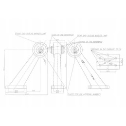 LED šoninė šviesa, dešinė, 12 24v, raudona, skaidri