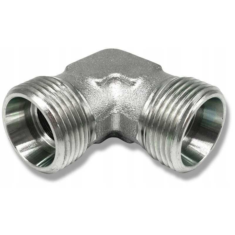 Hidraulinė alkūnės jungtis 2x m16x1 5 10l išorinis sriegis