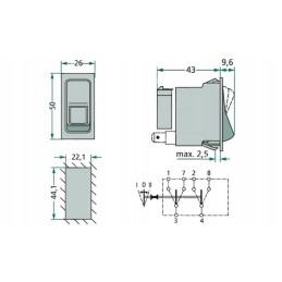 Fendt x830241016000 momentinis pakreipimo jungiklis