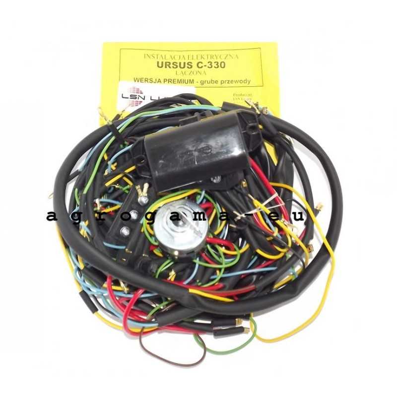 Ursus C 330 elektros instaliacija, stori laidai