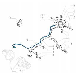 „New Holland Case“ galinės ašies standusis vamzdis 4712594