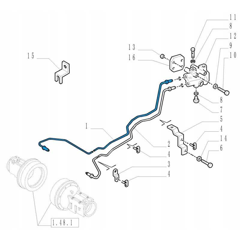 „New Holland Case“ galinės ašies standusis vamzdis 4712594