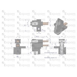 Šepečių laikiklis su generatoriaus šepečiais ex23000