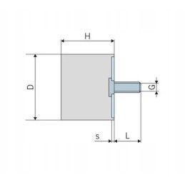 Guminis amortizatorius ir vibracijos slopintuvas M12