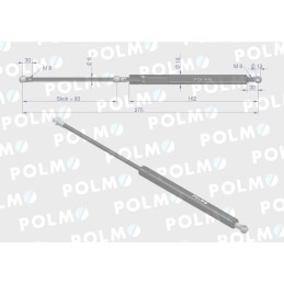 Durų pavara l max 280mm 3232937r1p korpusas ih masė