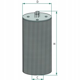Kuro filtras 94mm 163mm 46mm fleetguard