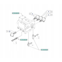 PTO solenoidinio vožtuvo ritė New Holland TM T7 9970157
