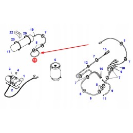 F916501030190 sėdynės pneumatinis trosas