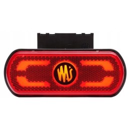 Raudona stačiakampė LED markerinė lempa 12 24v