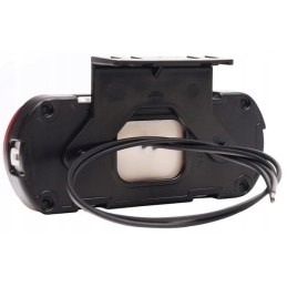 Raudona stačiakampė LED markerinė lempa 12 24v