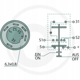 Fendt x830240098000 kelio šviesos jungiklis