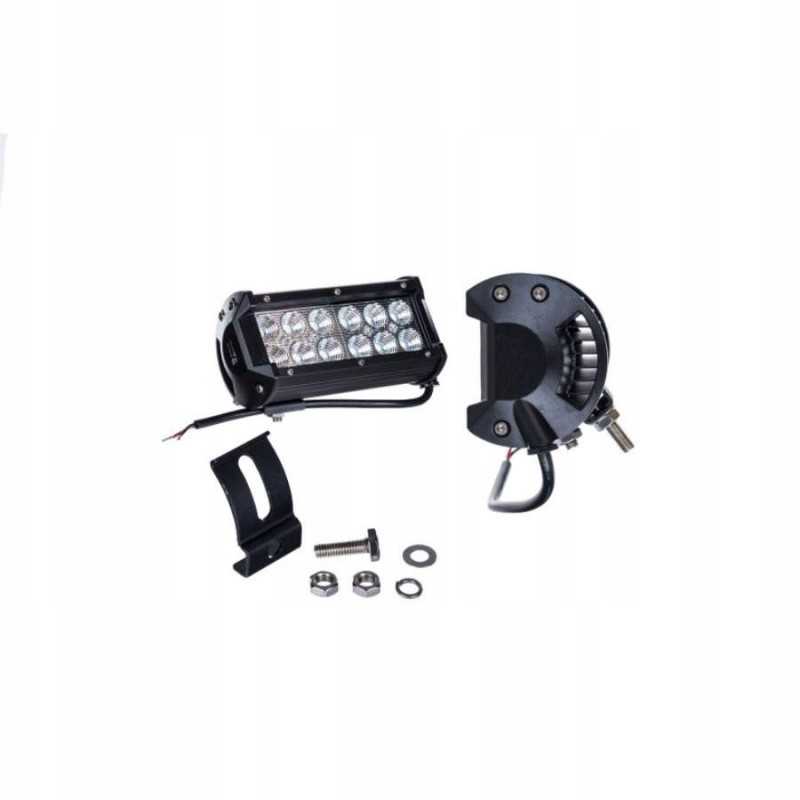 LED darbo lempa 12 led 36w 12v 24v 3240lm 6000k