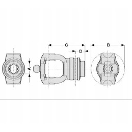 Greitai sujungiama šakutė su atraminiu žiedu 141028359