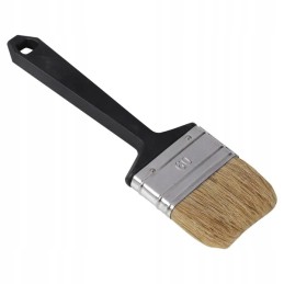 Vienkartinis plokščias šepetys su baltais kiaulienos šeriais