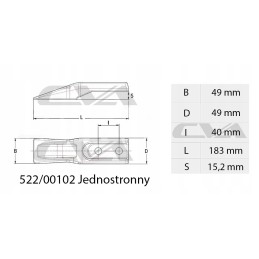 Zab JCB vienpusis mini ekskavatorius tipo Shark CVA
