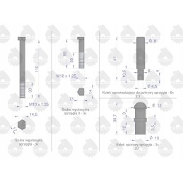 Sankabos remonto komplektas c 330 360 50511180 ory