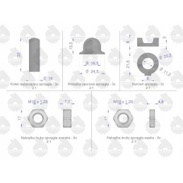 Sankabos remonto komplektas c 330 360 50511180 ory