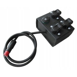 Cigarečių degiklio kištuko dėžutė 3x 3 kontaktų lizdas