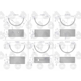 Pagrindinių guolių komplektas n 0 50 II šlifavimas 42012132 90060232 c 330 originalus u