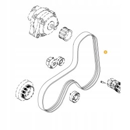 Fendt f934201040020 V formos diržas originalus