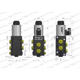 G1 2 solenoidinio vožtuvo daliklis 80l 24v Warynski