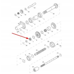 Gbt20056 k28x36x20 adatinis guolis pavarų dėžės velenas