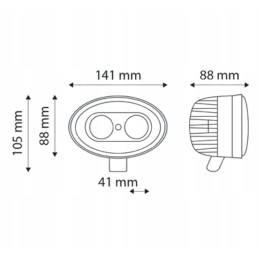 LED purkštuvo mėlyna 10w lempa