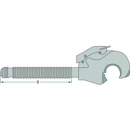 Centrinės jungties kabliukas, 2 kat., m30x3 5