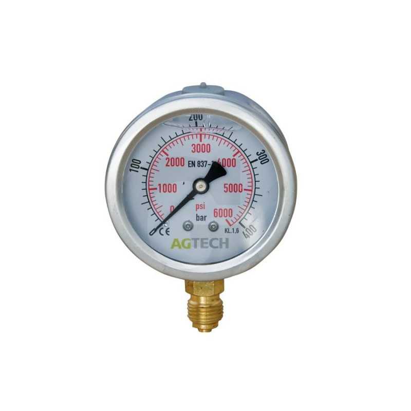 Slėgio matuoklis fi 63 bsp 1 4 dol diapazonas 0 400 bar