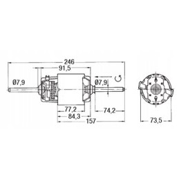 Ventiliatoriaus ventiliatoriaus variklis, deutz dx ford traktorius