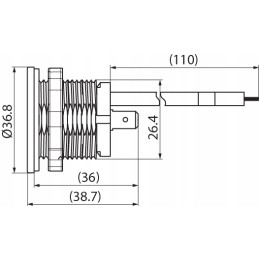 Krovinio universalus ampermetras 0 20 12 24 voltai