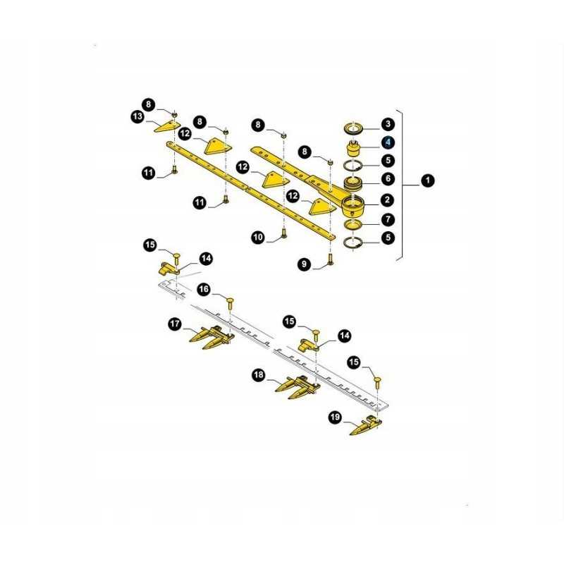 Dalgis su ritinine veržle New Holland CNH 80916806