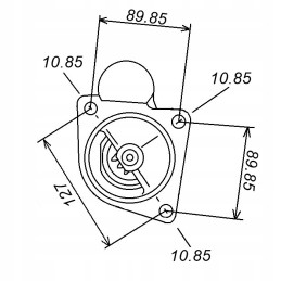 Starteris 12v 3 2 kw 10z hc krovinys