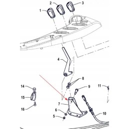 P5s59201032 hidraulinės valdymo svirties pagrindas