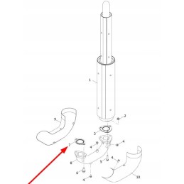 Uszczruryarbos2000 išmetimo vamzdžio tarpinė