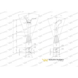 Vairasvirtė su rutuliniais galais ir 2 jungikliais