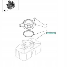 Odmy filtro tarpiklis new holland case 2852028