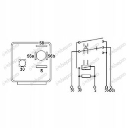 Šviesos relės korpusas 12v 2x150w 1502351c1