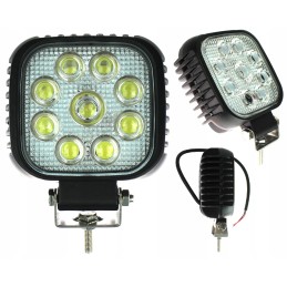 Darbinė lempa 9 LED halogeninė 12v 24v profesionali