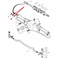 3084927m1 priekinės ašies sandariklis 40 x 60 x 11