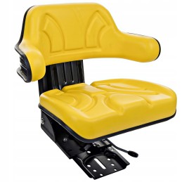 John Deere sėdynė, geltona, padalinti porankiai