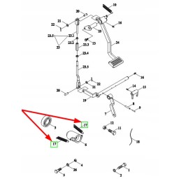 200 Ft 21 106 guolio įvorės grąžinimo spyruoklė