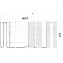 Greitai atjungiama sausa jungtis, kištukas 1 2 3 8
