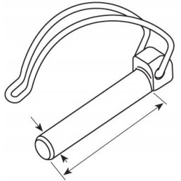 Kaištis sr 14 5mm ilgis 58mm de18899