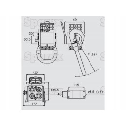 Kelių jungčių hidraulinio lizdo vidinis sriegis x 1 2 3 4