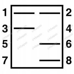 Šviesos jungiklis 42x22mm, 3 padėtys