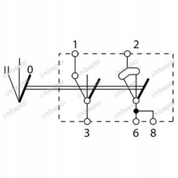 Šviesos jungiklis 42x22mm, 3 padėtys