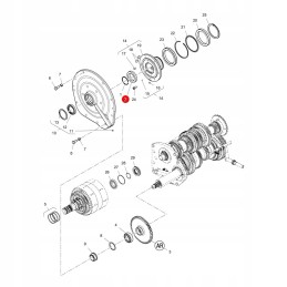 Pavarų dėžės rutulinis guolis mf 3011624x1 org