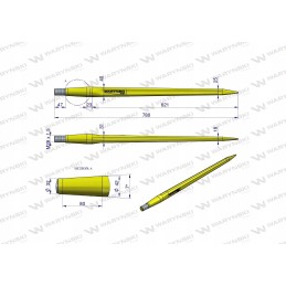 Sunkusis krautuvas 780mm Warynski Tur